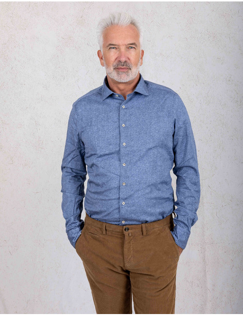 Stenströms slim fit hemd blauw