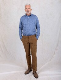 Stenströms slim fit hemd blauw