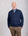 Gran Sasso pull met korte rits multicolor