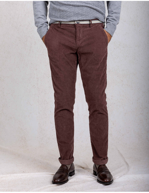 Mason's modern fit broek bordeaux