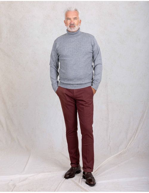 Gentiluomo pull rolkraag blauw