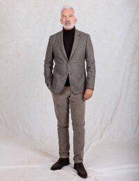 Roy Robson modern fit blazer bruin