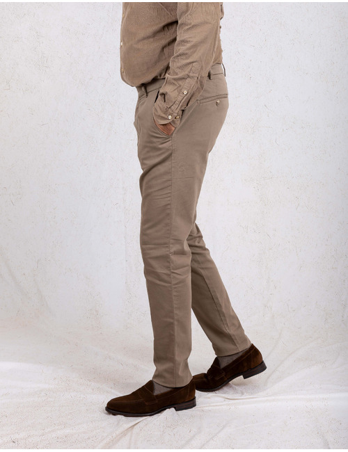 Hiltl modern fit broek beige