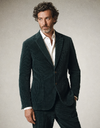 DiNick AT corduroy blazer met stretch donkergroen