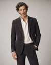 DiNick AT corduroy blazer met stretch donkerbruin