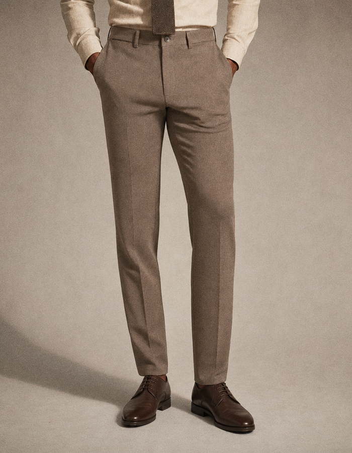 Luxury Comfort chino met ruitdessin