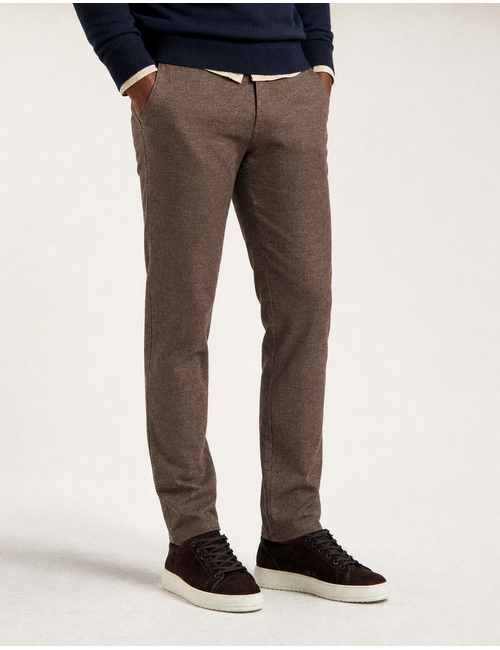 Chino Wool Look met stretch
