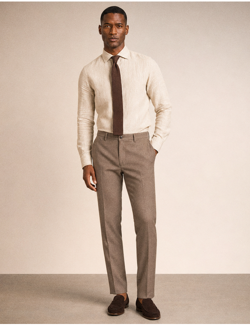 Luxury Comfort chino met ruitdessin
