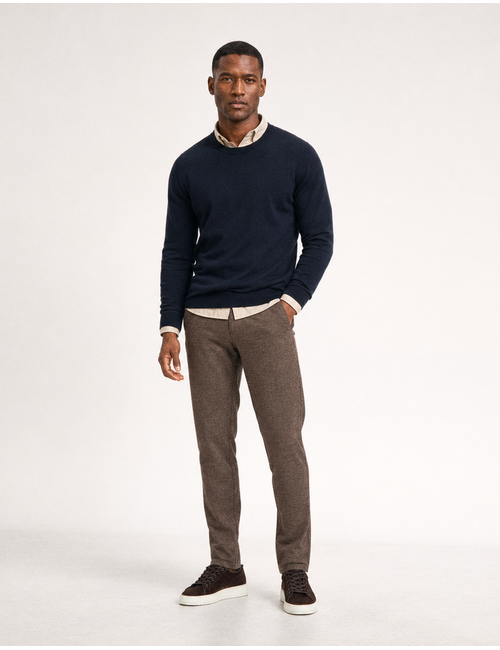 Chino Wool Look met stretch