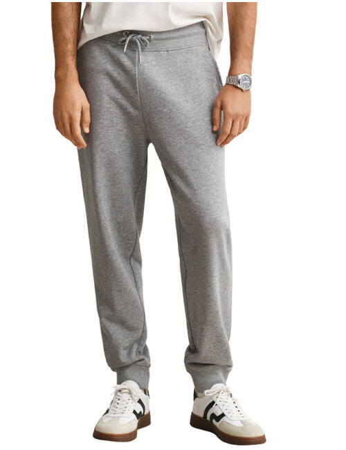 Shield joggingbroek met regular fit grey melange