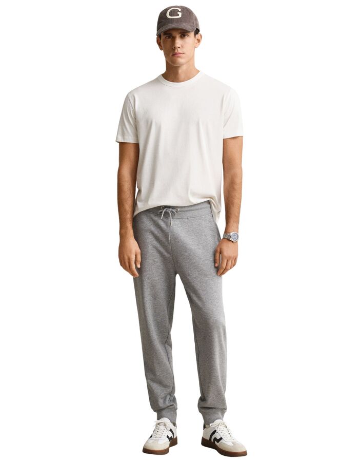 Shield joggingbroek met regular fit grey melange