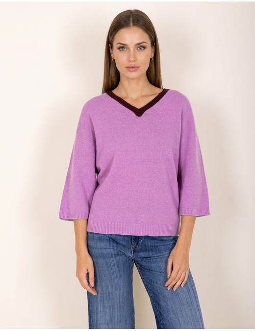 Due Amanti pull bordeaux