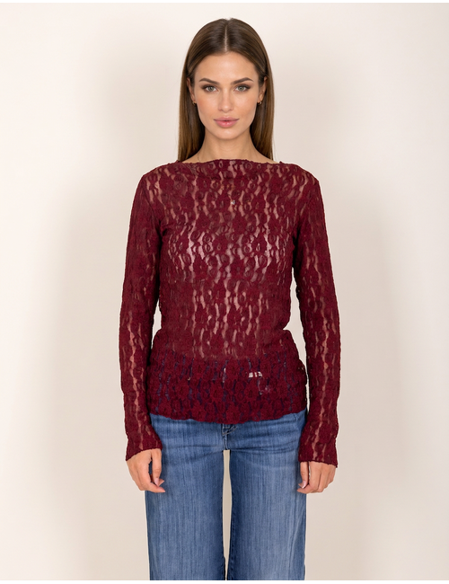 Due Amanti t-shirt bordeaux