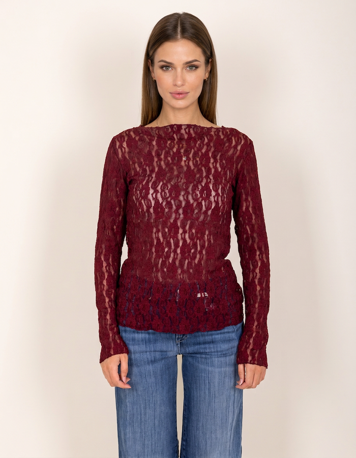 Due Amanti t-shirt bordeaux