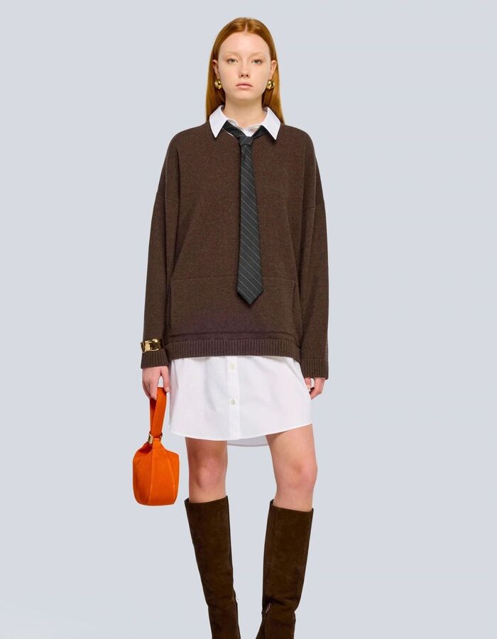 Semi Couture kort kleed bruin