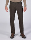 SIDNEY-PF slim fit broek espresso