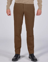 MAGNUS-A regular fit broek saddle brown