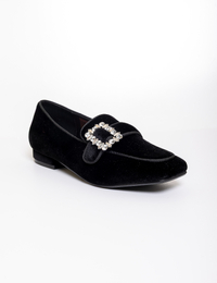 Tosca Blu mocassin met hak zwart