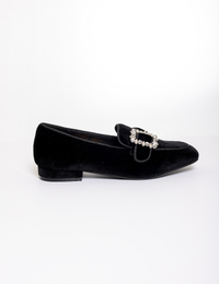 Tosca Blu mocassin met hak zwart
