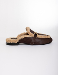 Babouche mocassin bruin