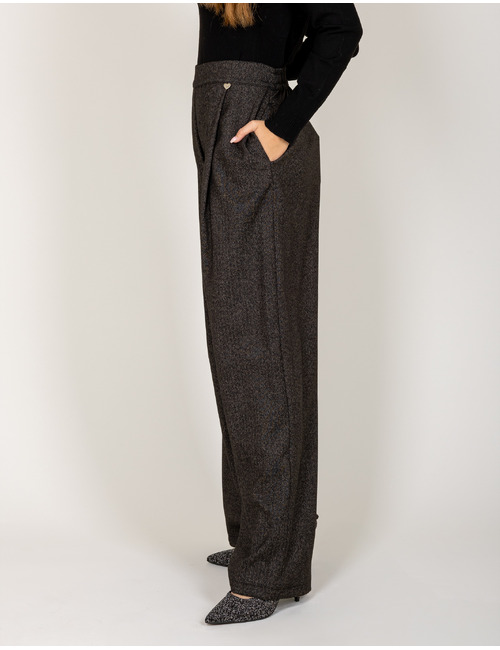 Amelie Amelie geklede broek grijs