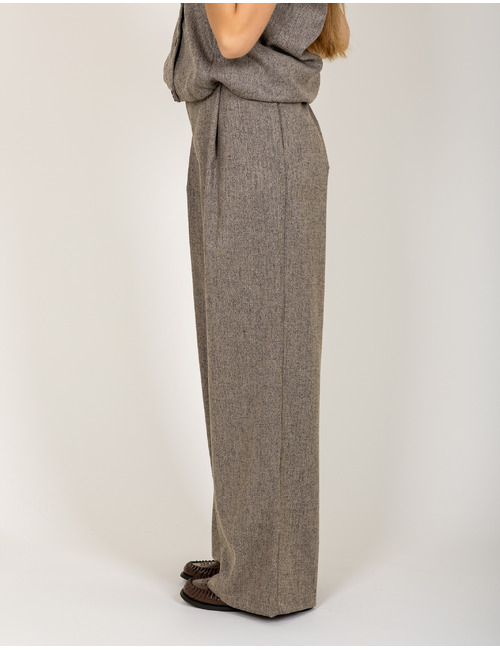 Amelie Amelie geklede broek taupe