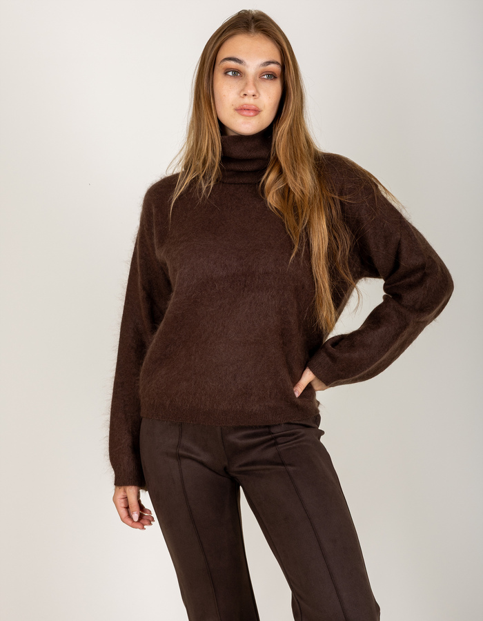 Riani lange mouw pull bruin