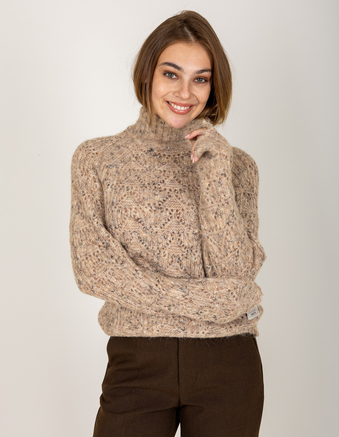 Moscow lange mouw pull beige
