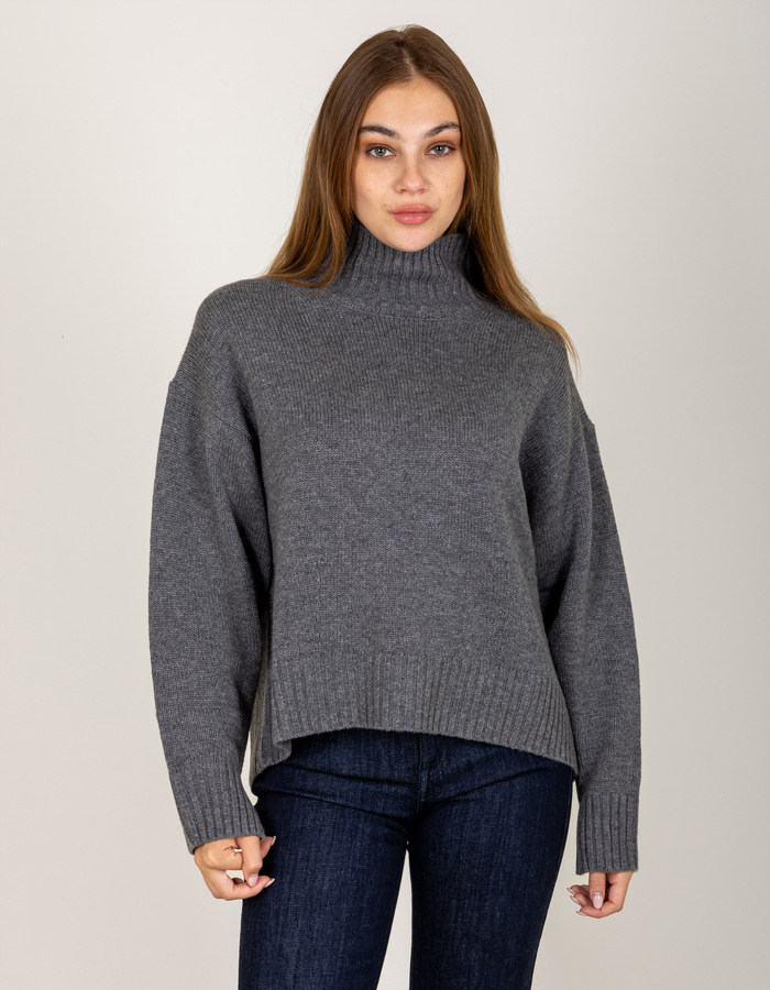 Luisa Cerano lange mouw pull grijs
