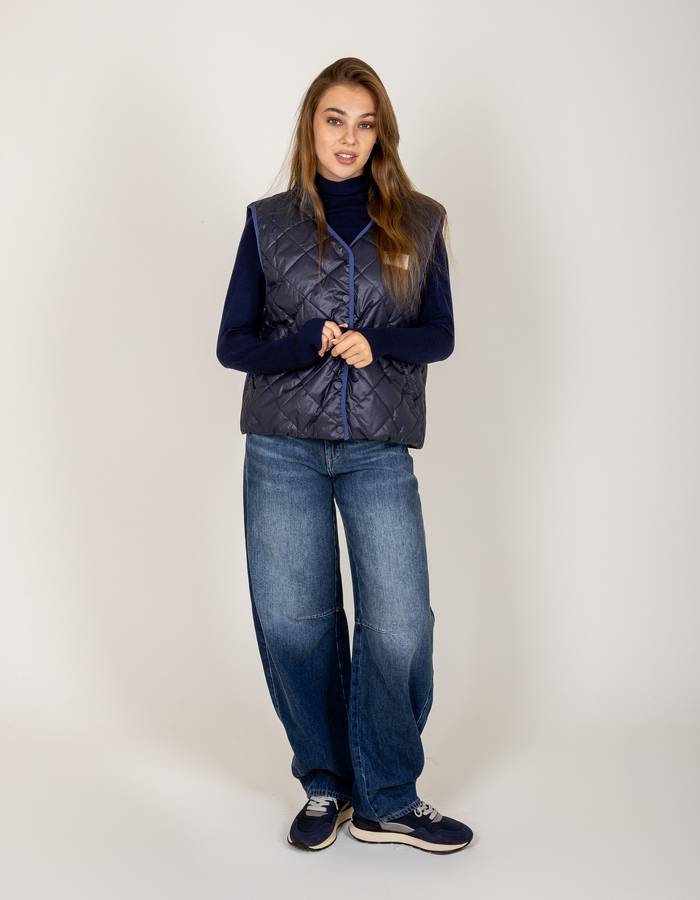 American Vintage bodywarmer blauw