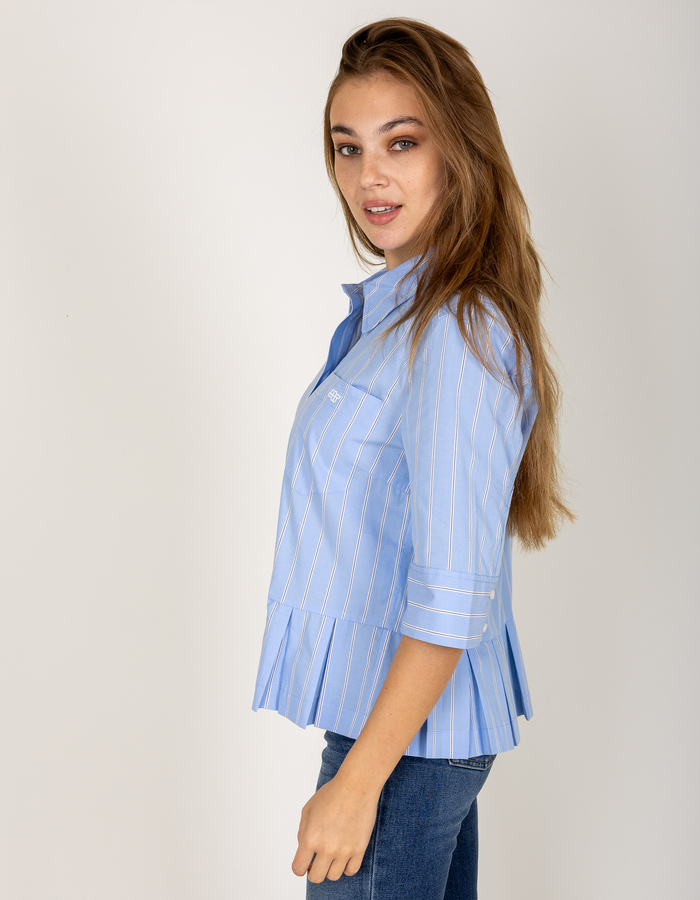 Munthe 3/4 mouw bloes blauw
