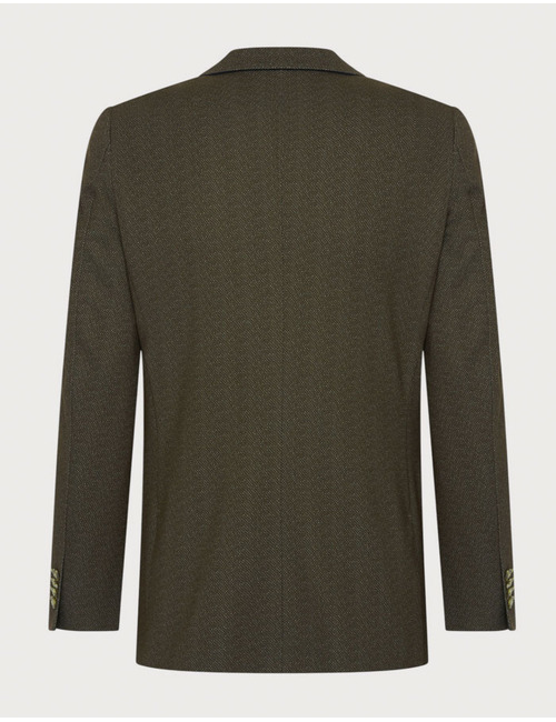 Blazer met stretch en dessin groen