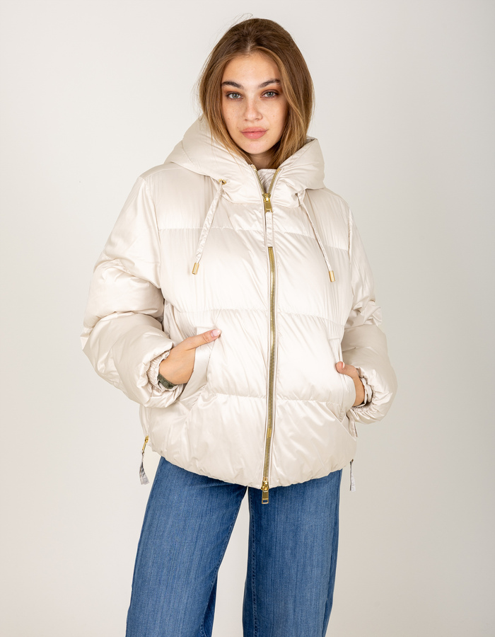 Beaumont donsjas beige