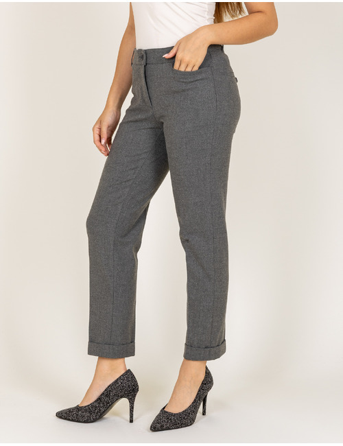 Raffaello Rossi slim broek grijs