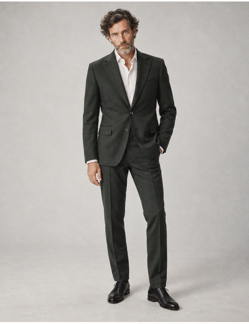 CG Simson wollen colbert Modern Fit bruin