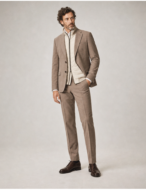 CG Shelby colbert met wol en stretch beige