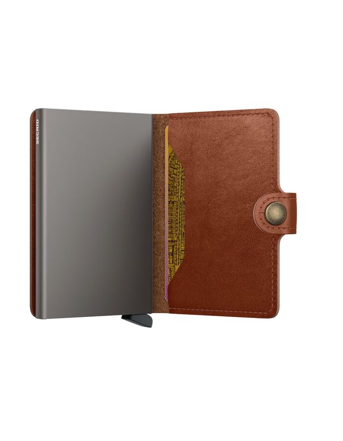 Miniwallet Texano met knoopsluiting saddle