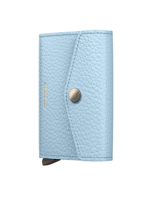 Envelope Wallet Pebble met knoopsluiting ice-blue