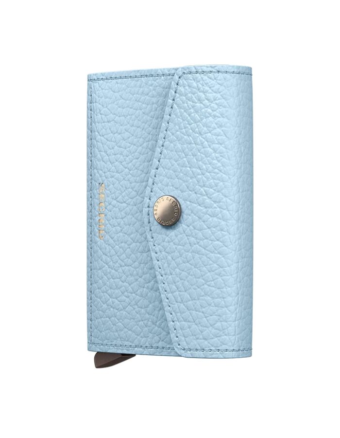 Envelope Wallet Pebble met knoopsluiting ice-blue
