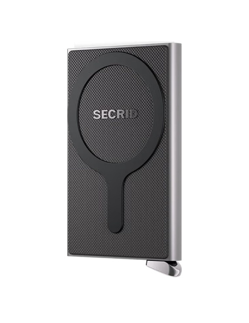 Premium Cardprotector+ Fluted voor MagSafe silver