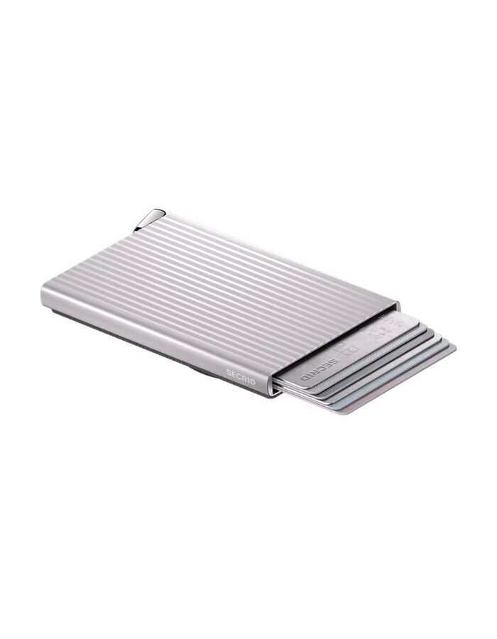 Premium Cardprotector+ Fluted voor MagSafe silver
