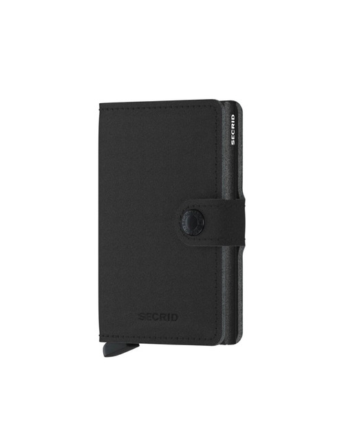Miniwallet Yard Powder met drukknoop zwart