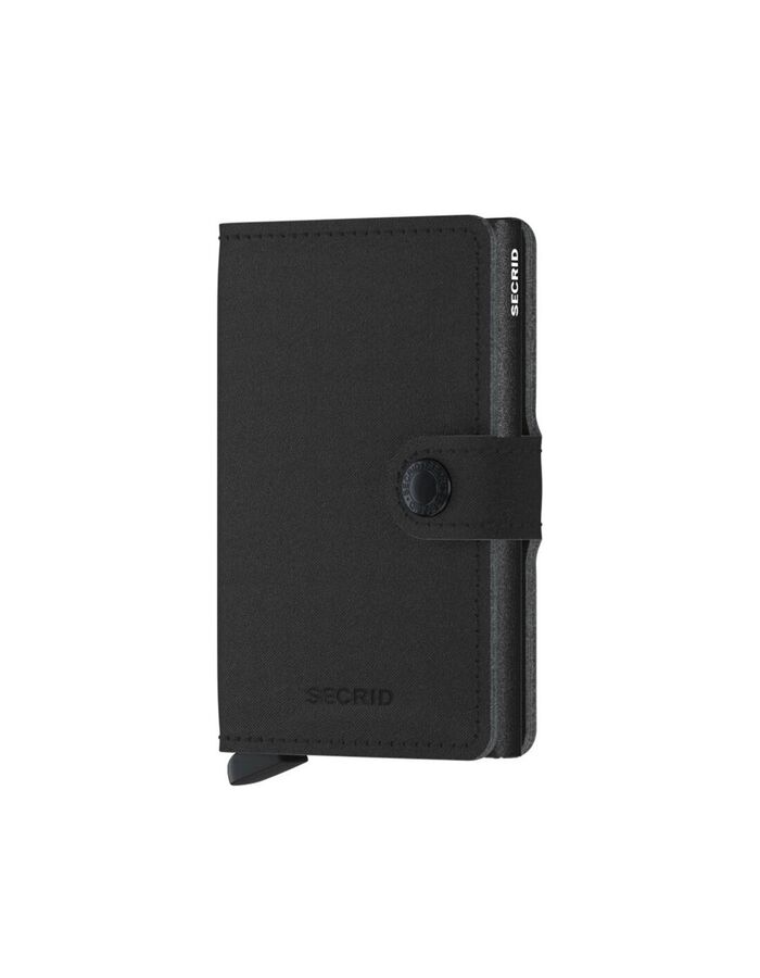 Miniwallet Yard Powder met drukknoop zwart