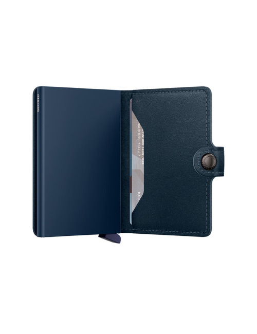 Miniwallet Original met knoopsluiting navy-navy