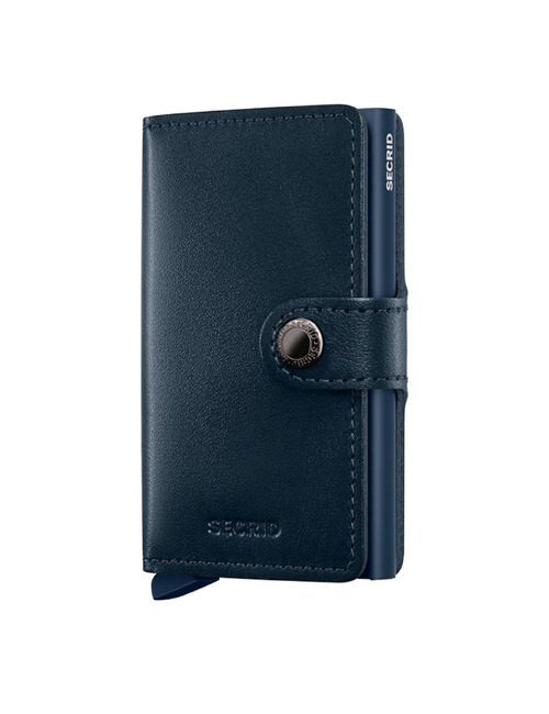 Miniwallet Original met knoopsluiting navy-navy