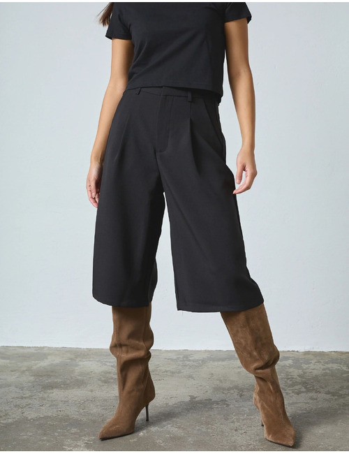 Great-l.sho2 - culottebroek met hoge taille zwart