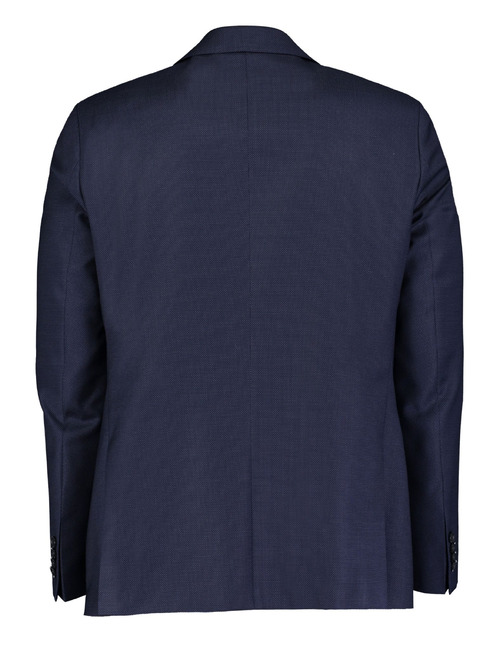 Slim fit colbert in scheerwol donkerblauw
