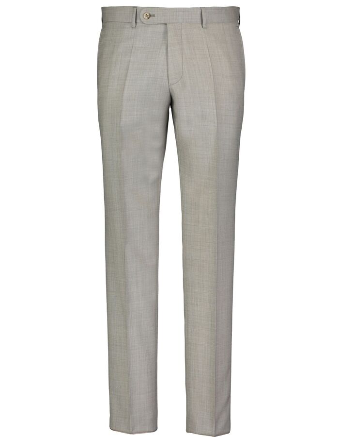Broek regular fit in scheerwol lichtbruin