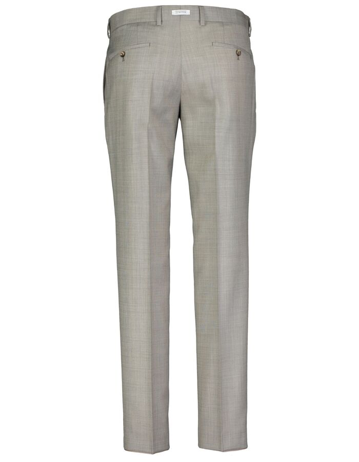 Broek regular fit in scheerwol lichtbruin