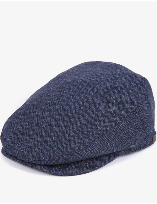 Barlow Flat Cap in wolmix navy